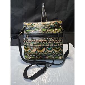 Sakroots Peace Womens Crossbody Shoulder Bag Purse Multicolor Only Used Once.